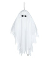 Fantôme tremblant à suspendre pour décoration d'Halloween blanc animé et musical