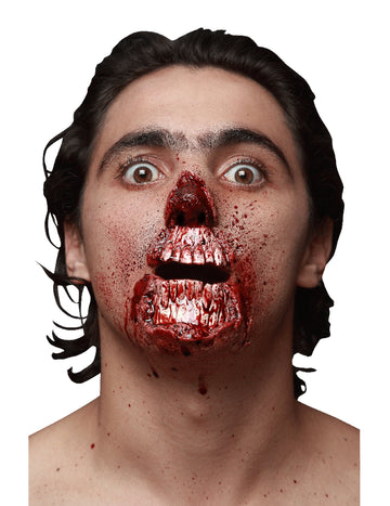 Falešné natržené poranění úst pro dospělé na Halloween