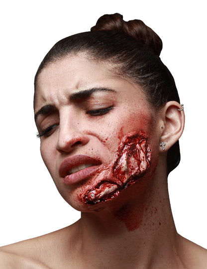 Falešné zranění čelisti zjevné pro dospělé Halloween