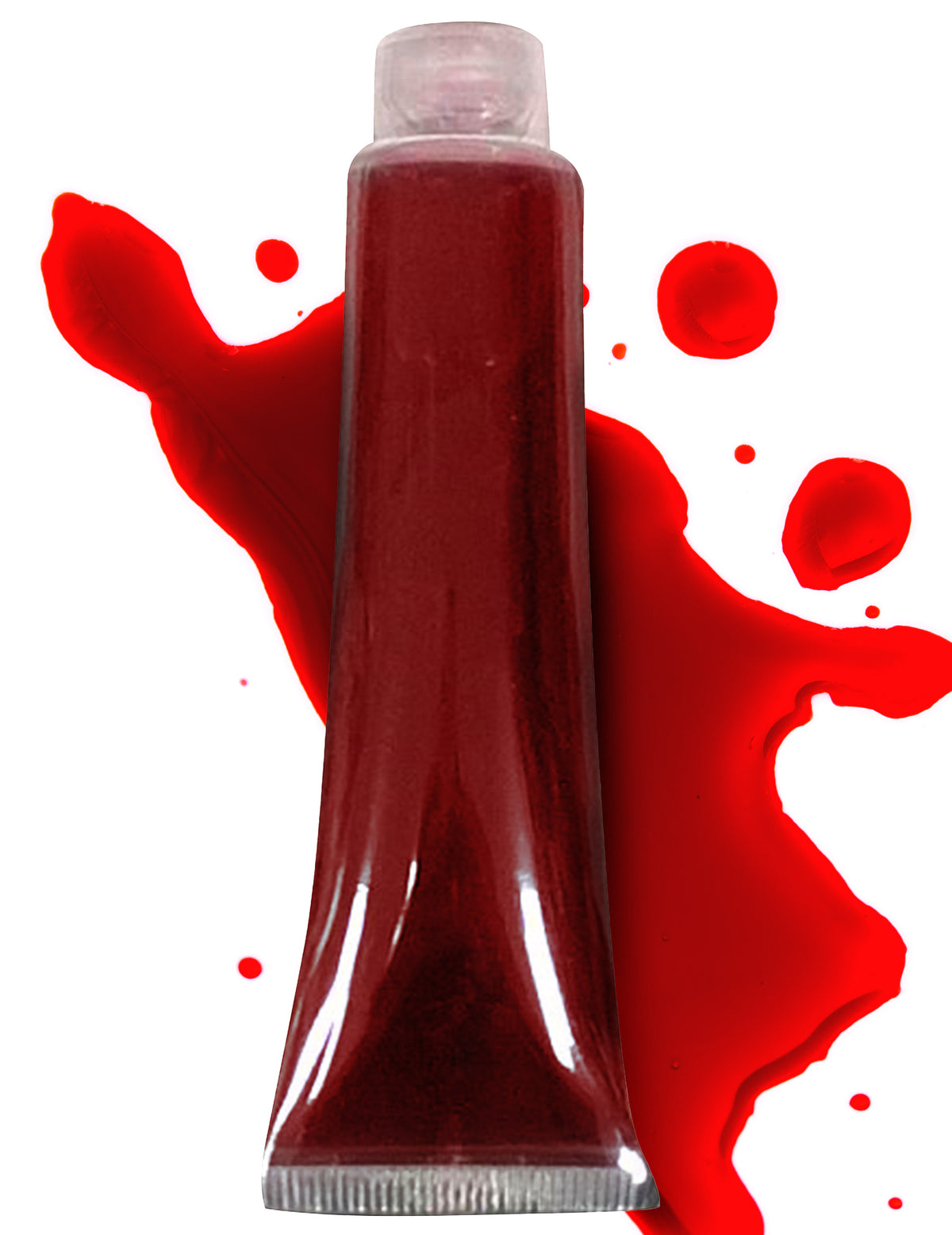 Faux sang en tube visage et corps pour adulte rouge