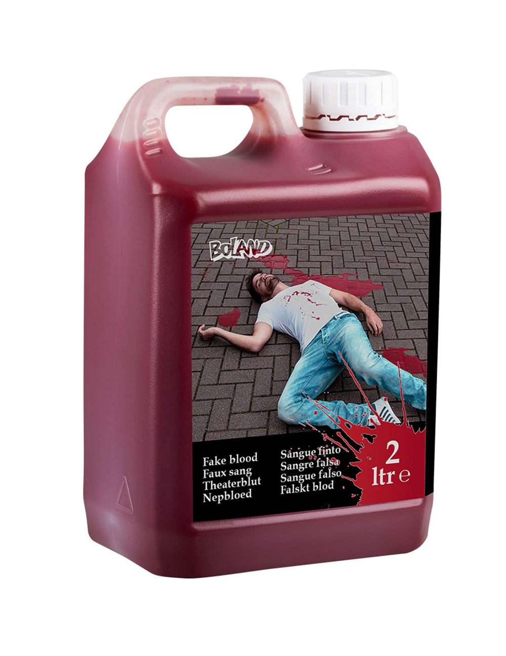 Umělá krev na textil halloween pro dospělého červená 2 l