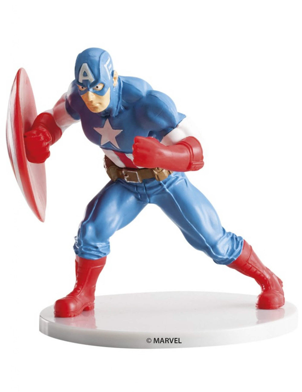 Figurka Captain America pro dítě modrá a červená se štítem