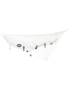 Filet de pêche décoratif marin pour fête blanc avec ornements marins