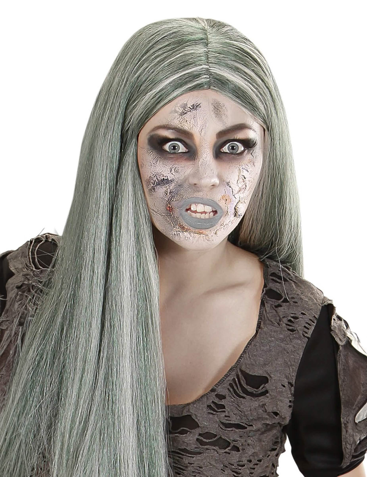 Make-up zombie kůže pro dospělý halloween s realistickým popraskaným efektem