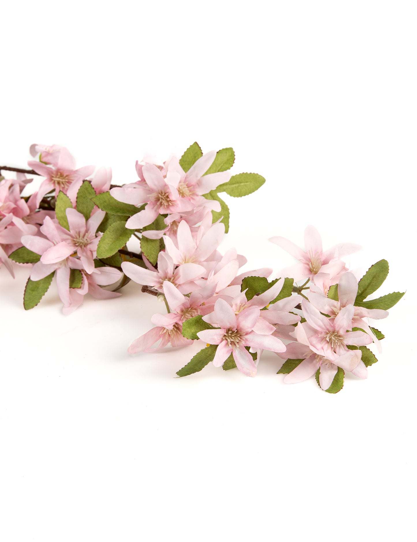 Růžové umělé květy jasmínu na stonku 97 cm na svatbu