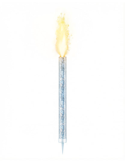 Grande fontaine scintillante dorée pour fête 20 cm durée 90 secondes