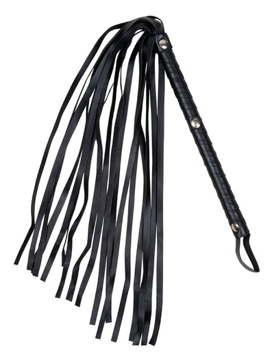 Fouet imitation cuir pour adulte noir