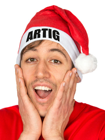 Vtipná vánoční čepice ARTIG Santa červenobílá 