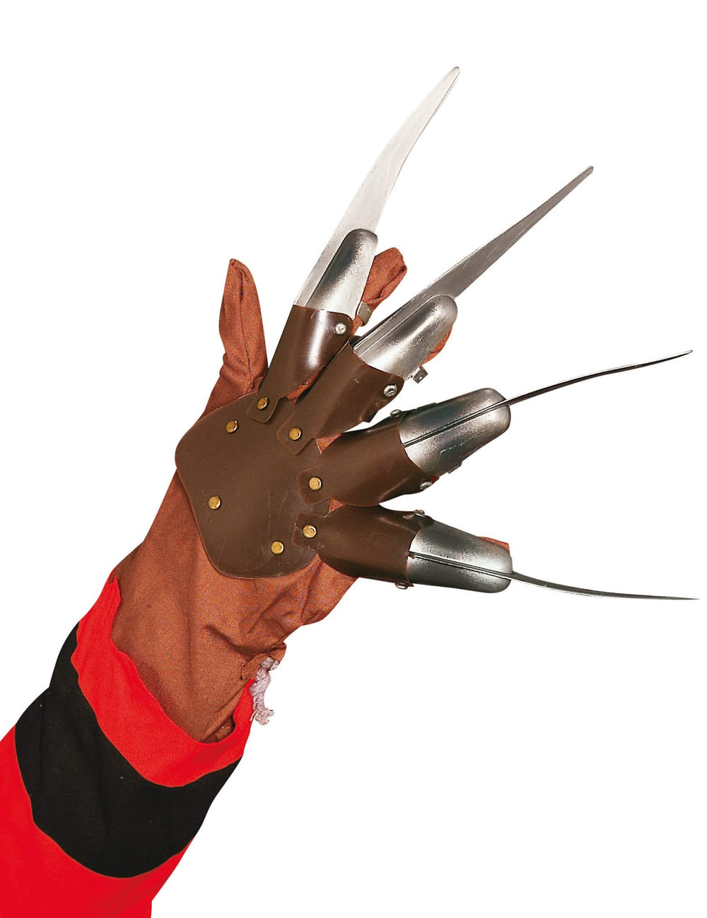 Klasická rukavice Freddy Krueger™ pro dospělý hnědá se stříbrnými drápy