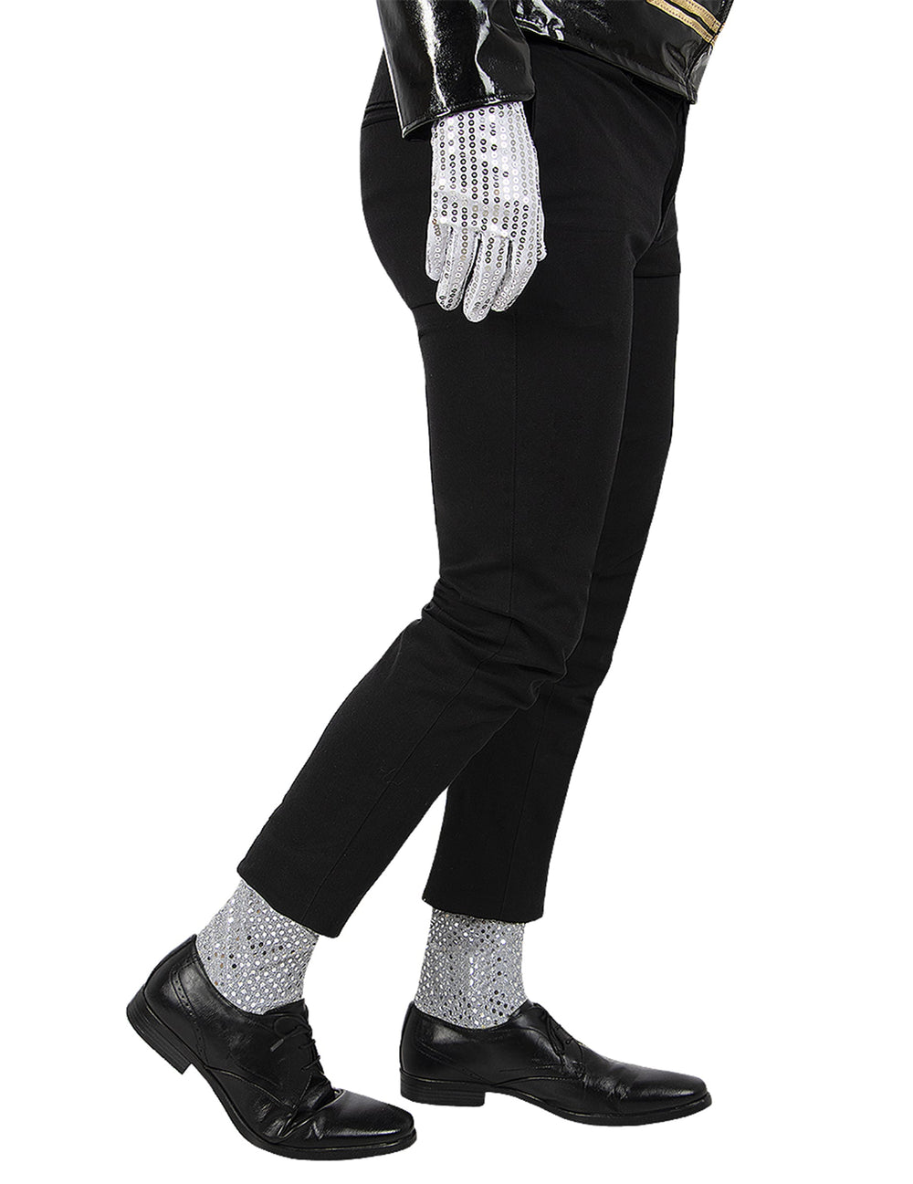 Gant et chaussettes de Michael Jackson pour adulte argentés à paillettes
