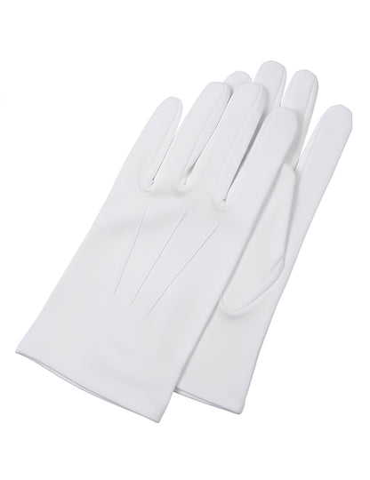 Luxusní bílé rukavice pro dospělé Santu