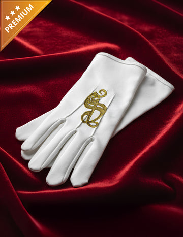 Luxusní vyšívané rukavice s motivem Mikuláše pro dospělé