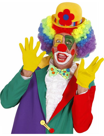 Žluté krátké rukavice pro dospělé