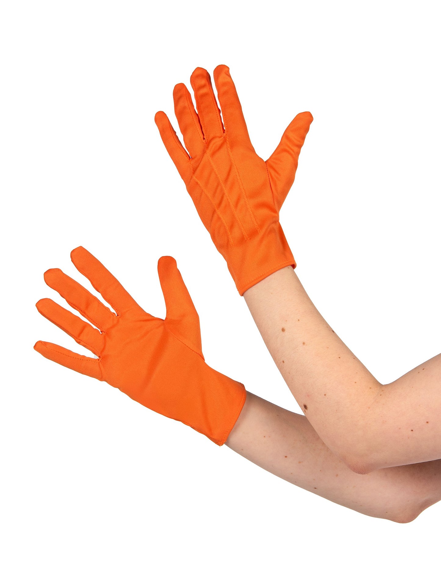 Oranžové krátké rukavice pro dospělé