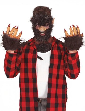 Rukavice pro dospělé z vlkodlačí kožešiny