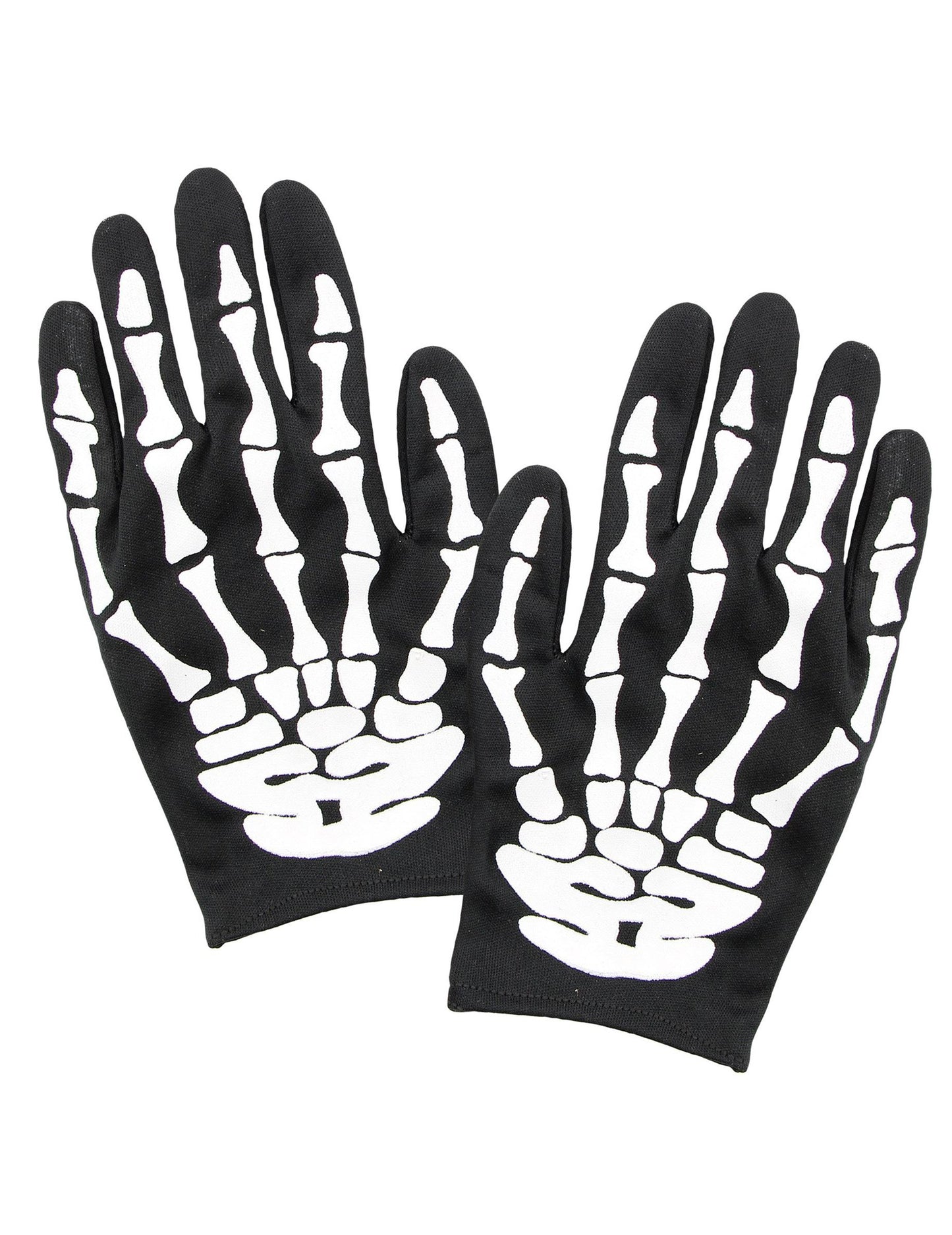 Halloweenské rukavice s kostlivci pro dospělé