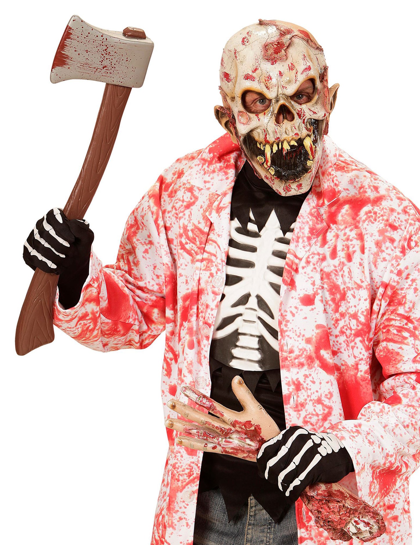 Halloween dospělý kosterní rukavice