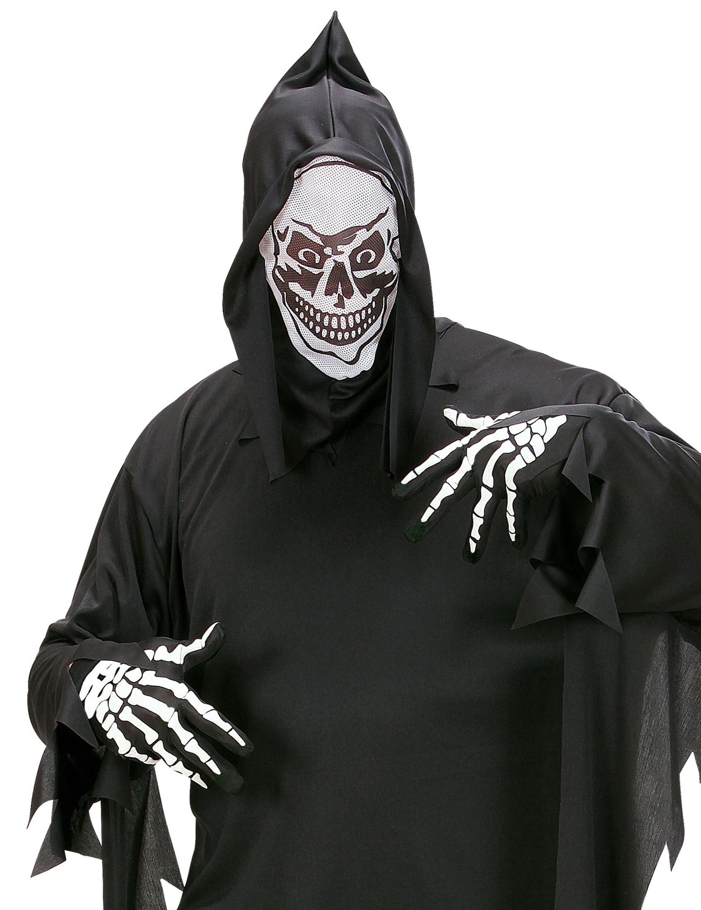 Halloweenské rukavice s kostlivci pro dospělé