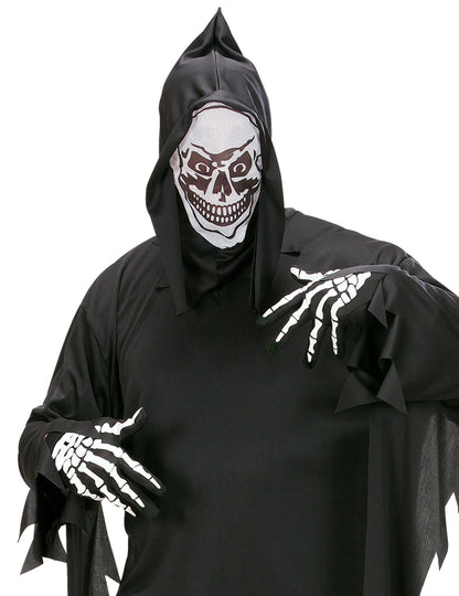 Halloweenské rukavice s kostlivci pro dospělé