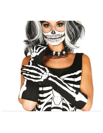 Dámské skeletové rukavice