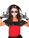 Gants squelette pour enfant noir et blanc