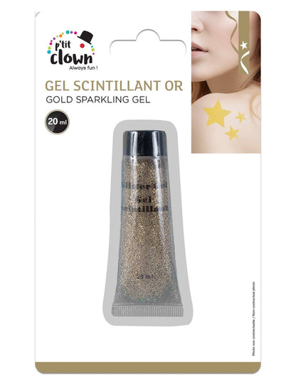 Zlatý třpytivý gel 20ml