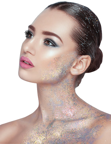 Gel à paillettes multicolores pour femme multicolore