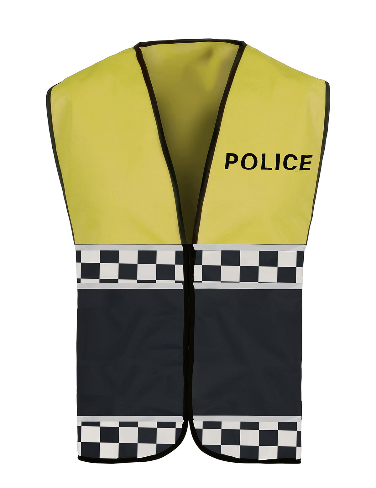 Vue de face du gilet de policier pour adulte