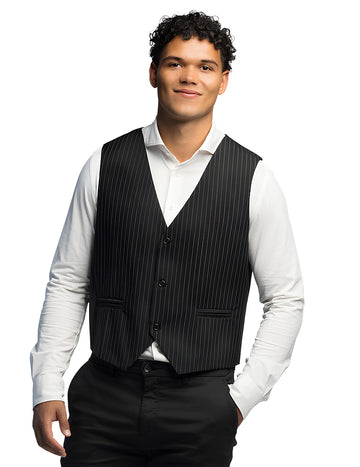 Černá pruhovaná vesta