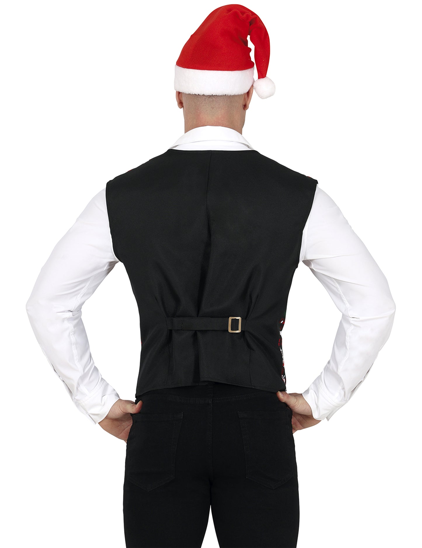 Károvaná vesta s vánočními motivy pro dospělé 