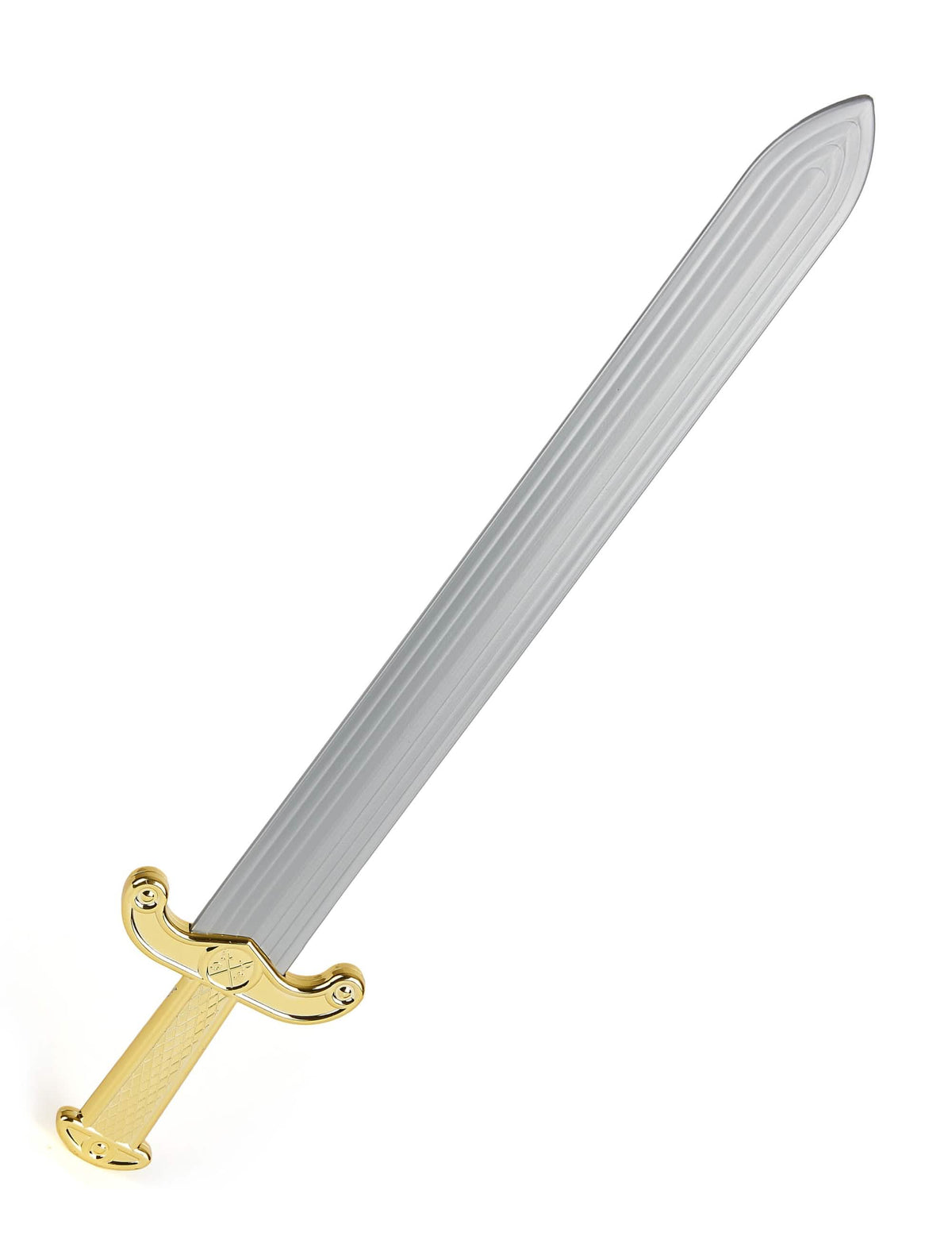 Glaive romain pour enfant en plastique argenté et doré