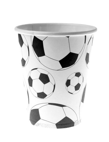 10 papírových kelímků na fotbal o objemu 200 ml