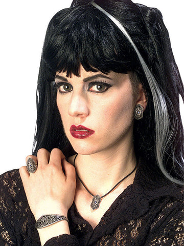 Gotická sada šperků se stříbrnými polodrahokamy 