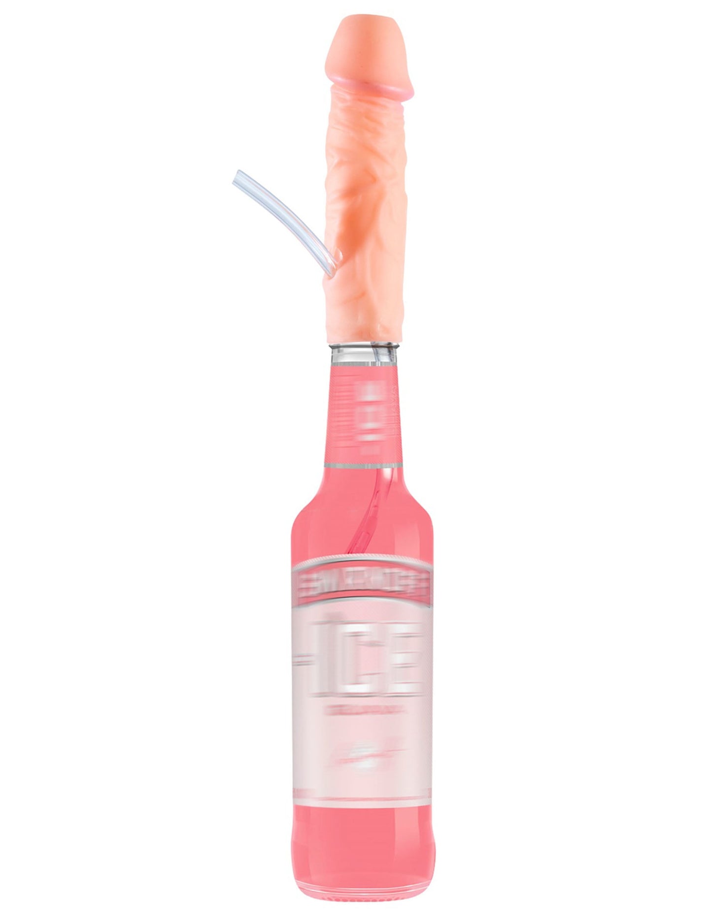 Goulot zizi pour adulte couleur chair avec paille