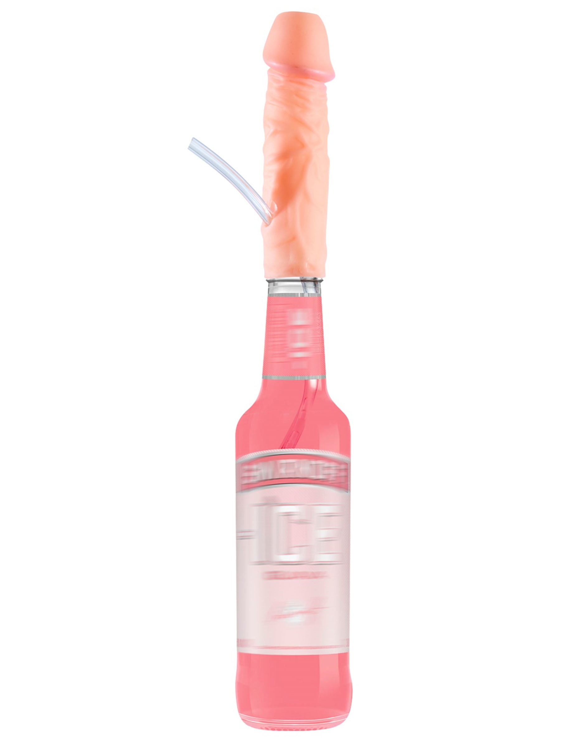 Goulot zizi pour adulte couleur chair avec paille