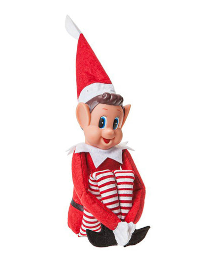 skřítek lumpík chlapec pro dítě červená a bílá s nohama v pruhy