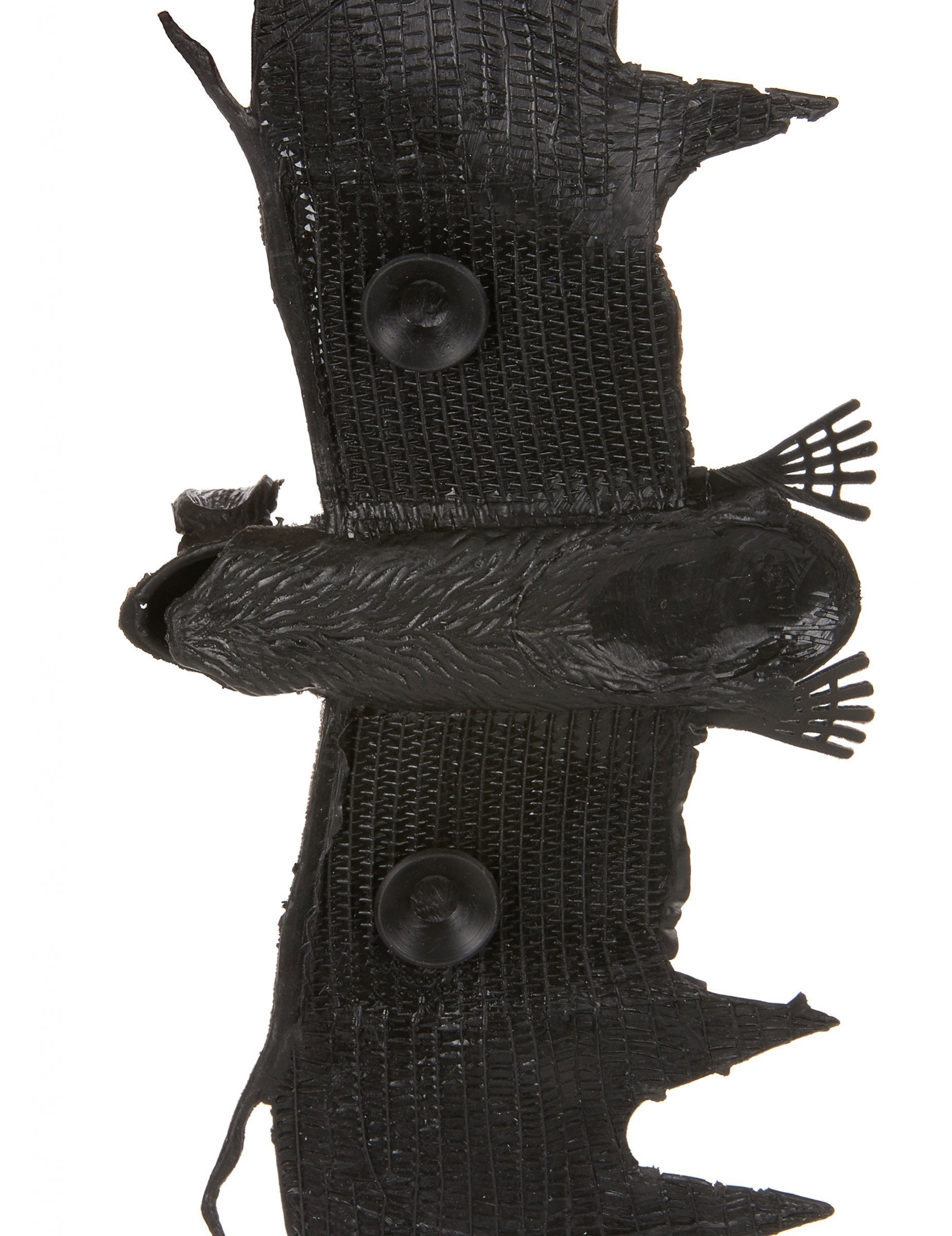 Détail des ventouses de fixation de la chauve-souris à suspendre Halloween