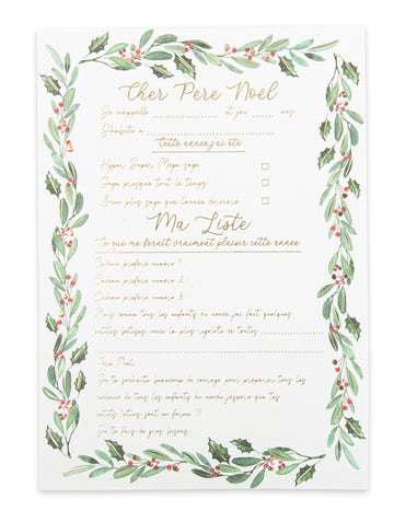 Velký dopis Ježíškovi s tradiční elegantní obálkou 21 x 28,5 cm s květinovým motivem