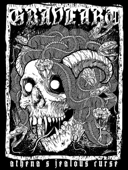 Černý top s potiskem lebky pro ženy