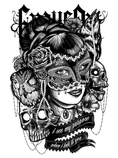 Dámské černobílé tílko