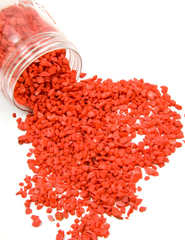 Gravillons décoration de table pour fête rouges