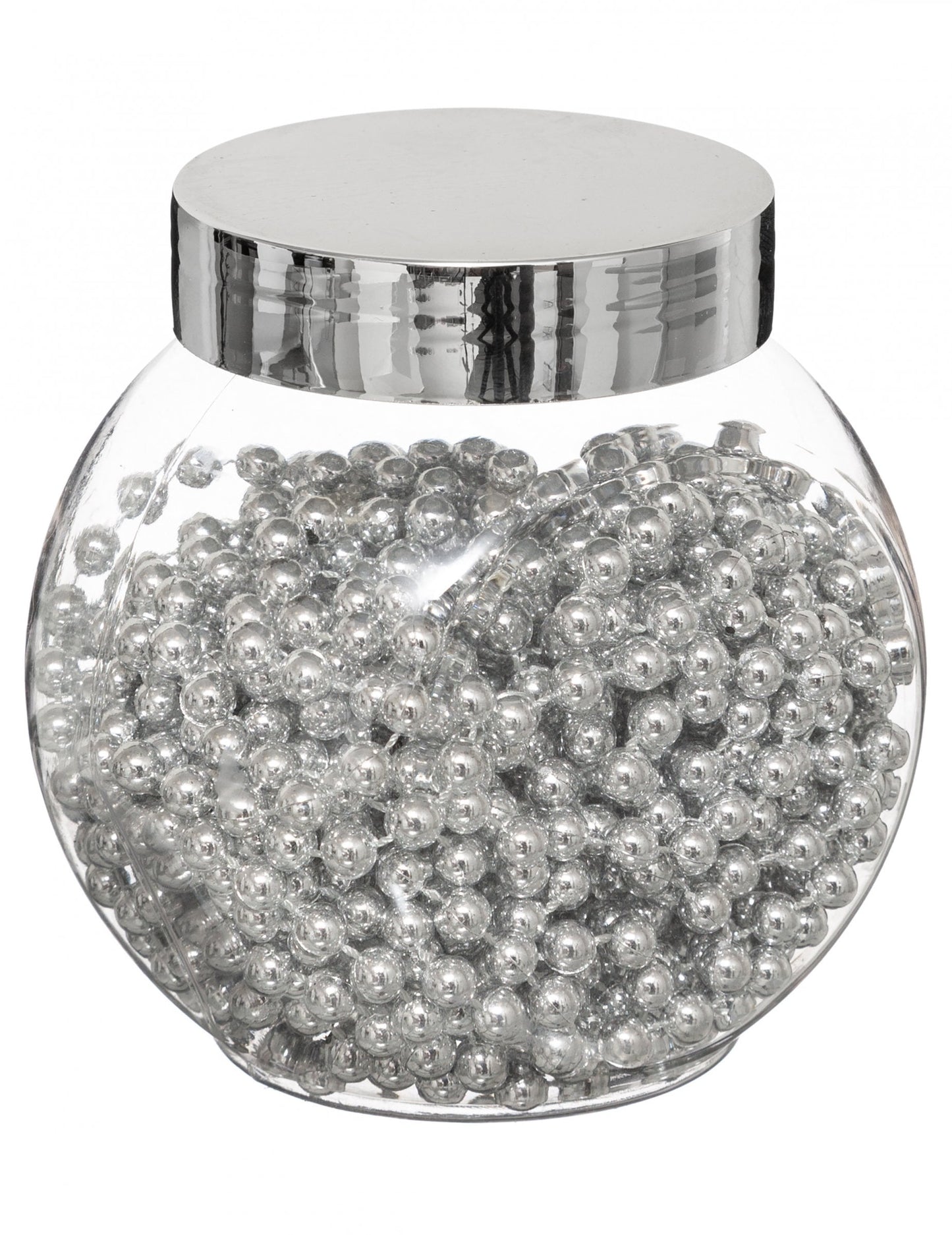 Guirlande de perles décoration de table pour fête argentées