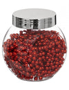 Guirlande de perles pour décoration de table rouge