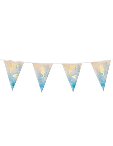 Plastová girlanda 10 vlaječek Mermaid Lagoon 30 x 20 cm