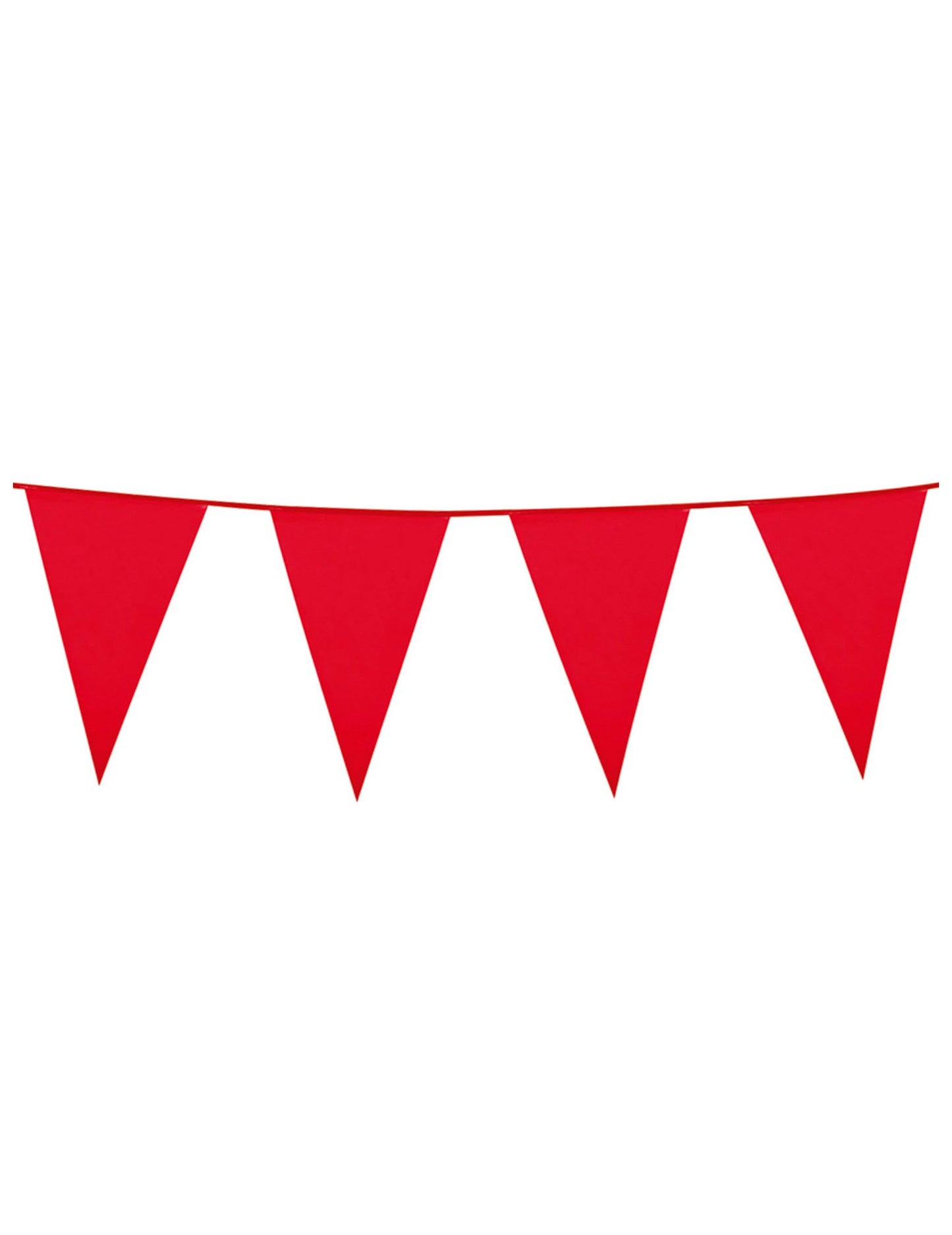 Guirlande à fanions pour fête rouge de 10m