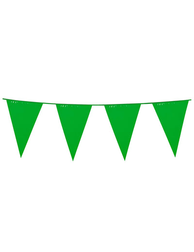 Guirlande à fanions verts pour fête couleur verte
