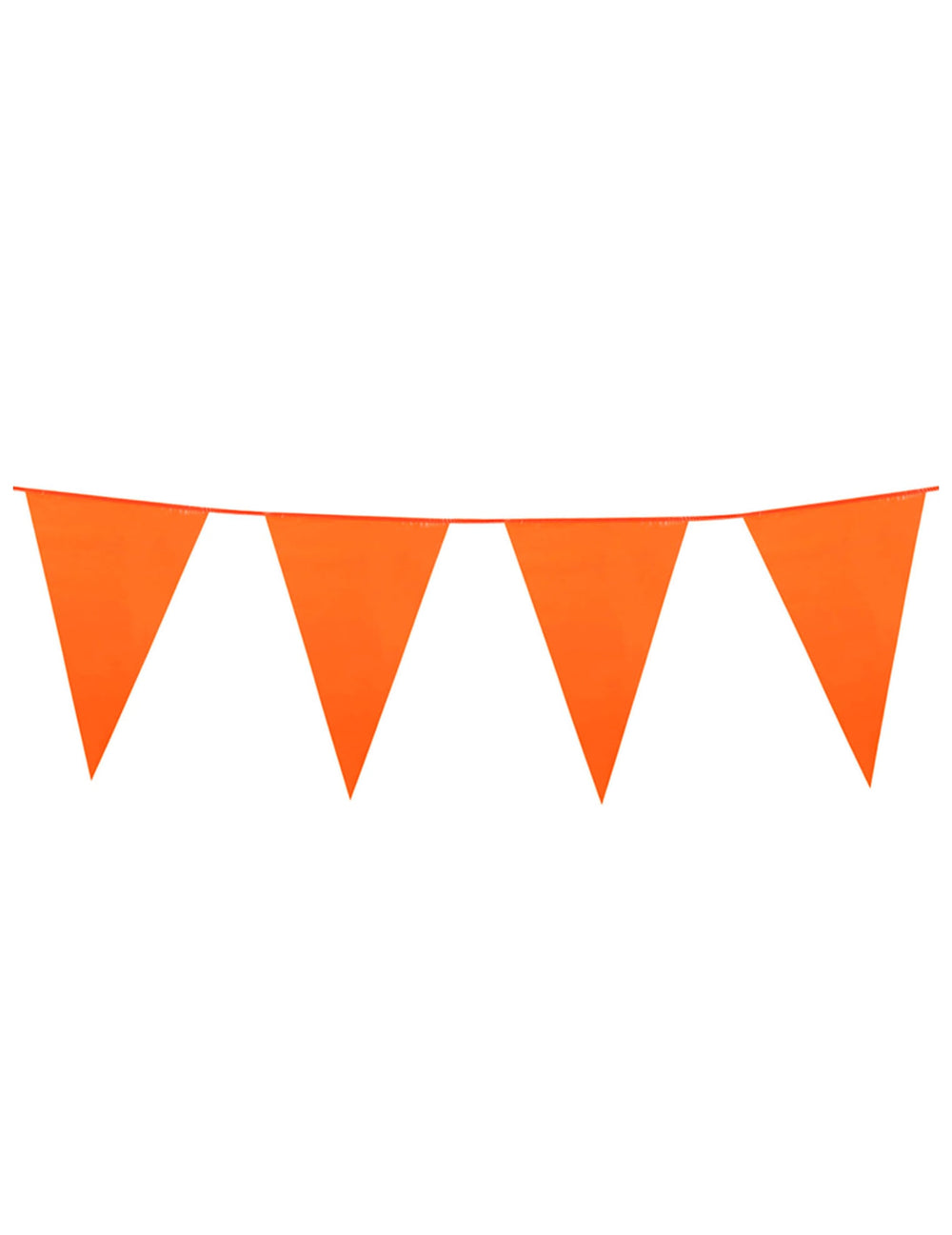 Guirlande à fanions orange pour décoration de 10 mètres