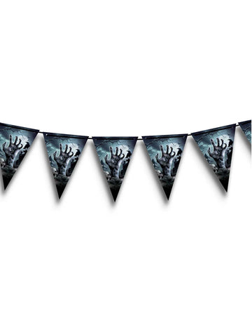 Hřbitov Vracející se vlaječka girlanda 300 cm