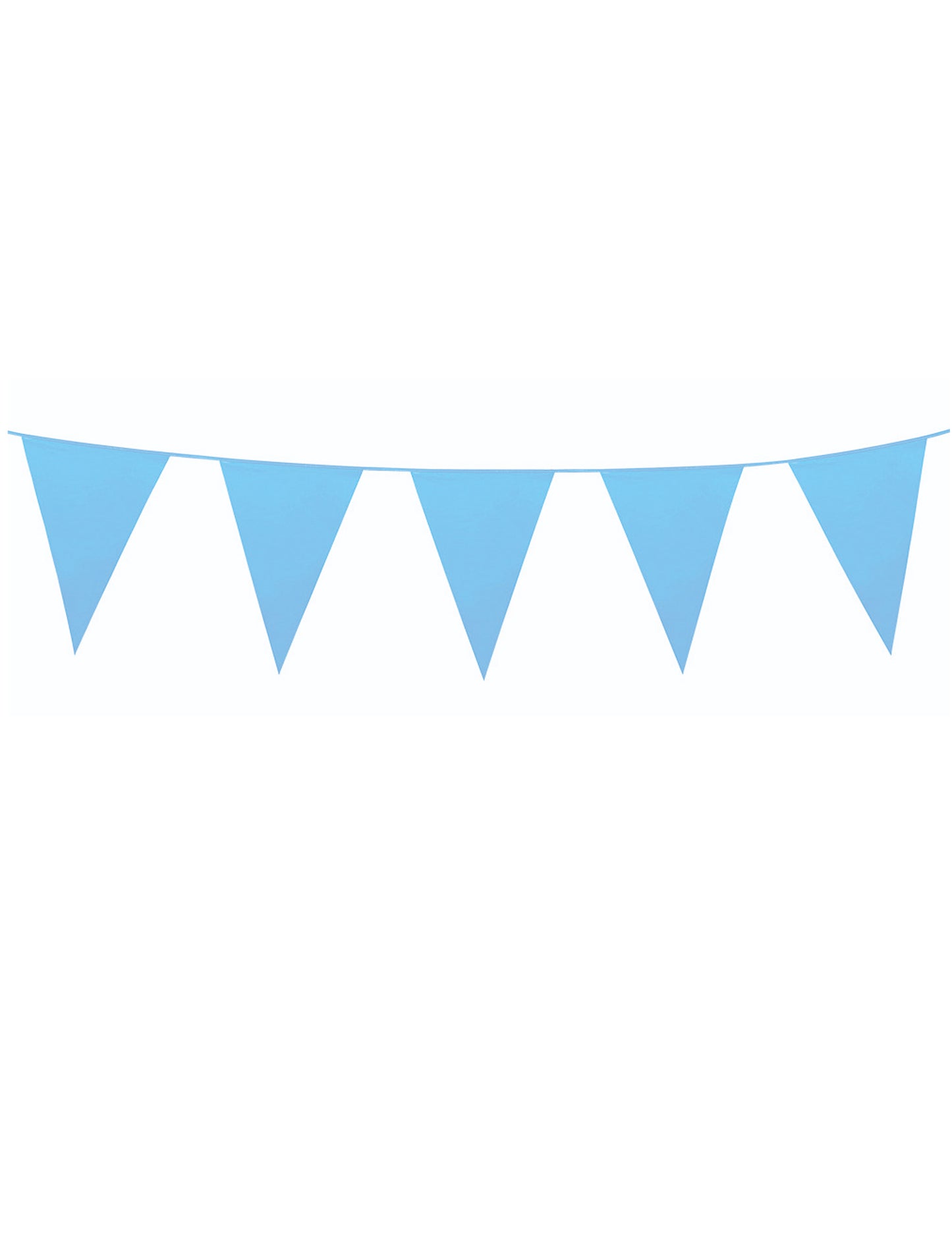 Guirlande à mini fanions pour fête bleue