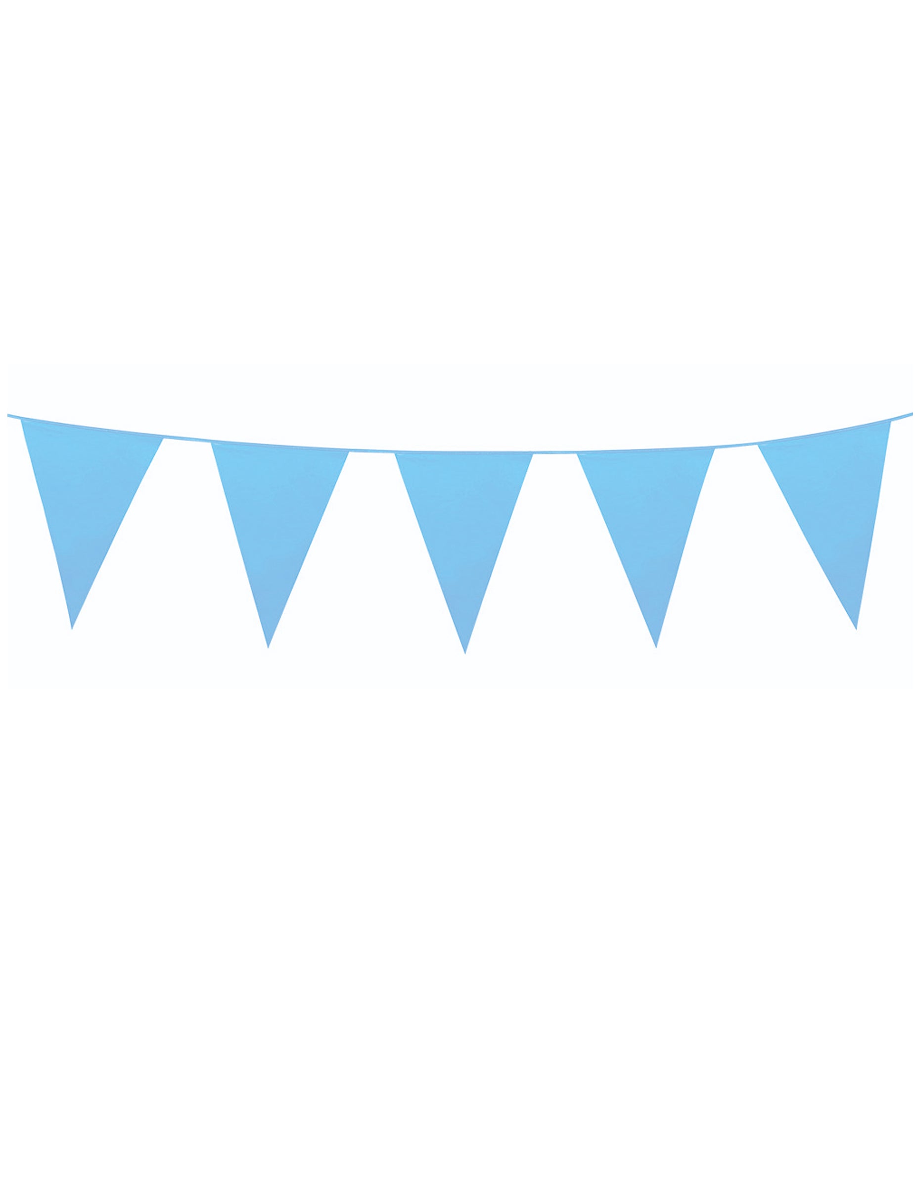 Guirlande à mini fanions pour fête bleue